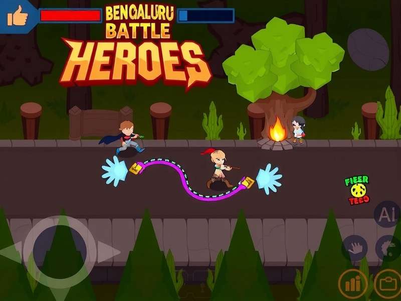 Intense battle royale action Bengaluru Battle Heroes gameplay screenshot